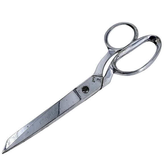 Vintage 8" Bent Handle Dressmaker Shears Scissors - made in Italy - Picture 2 of 7